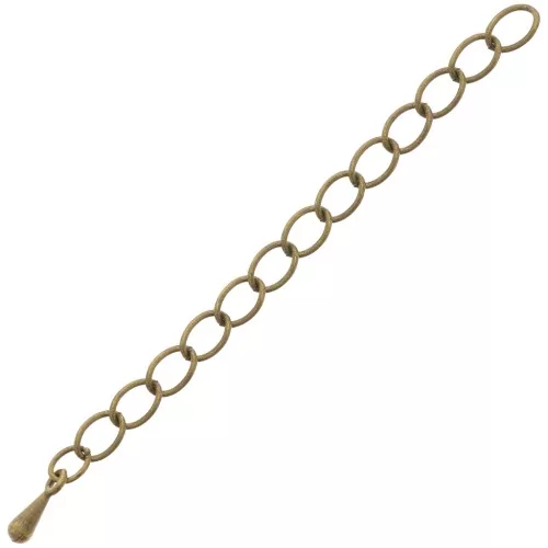 Catena di estensione da 50 a 60 mm - Bronzo x10