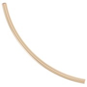 Perlina tubolare curva 34x1,5 mm - Gold filled x1