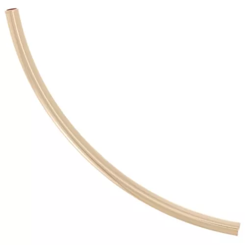 Perlina tubolare curva 34x1,5 mm - Gold filled x1