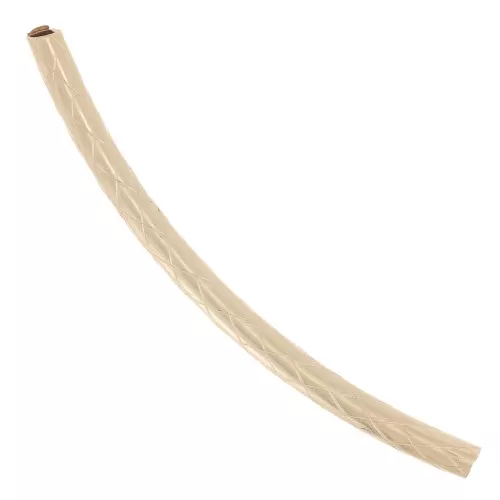 Perla tubolare curva testurizzata 25x1,5 mm - Gold filled x1