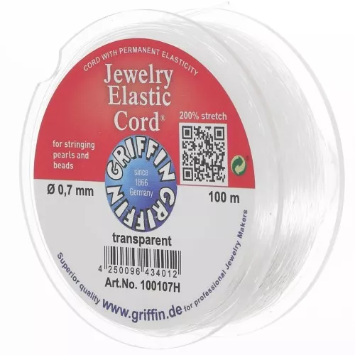 Cordoncino Elastico Trasparente Per Perline E Gioielli Fai Da Te | 0,8mm X 60 Metri – Filo Resistente Per Bracciali