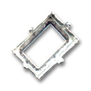 Castone PureCrystal 4527 rettangolo mm. 14x10 argento|raw }}