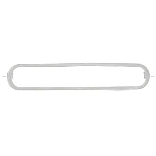 Distanziatore rettangolare arrotondato 29x6 mm - Argento 925 x1