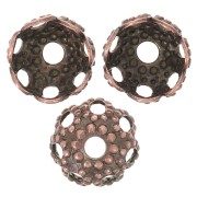 Coppette filigranate mm. 4 rame antico x20|raw }}