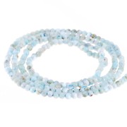 Perline sfaccettate rotonde da 3 mm in pietra semipreziosa - Larimar x32cm|raw }}