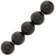 Perline rotonde 4 mm - Spinello nero x20|raw }}