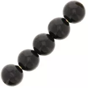 Perline rotonde 4 mm - Spinello nero x20