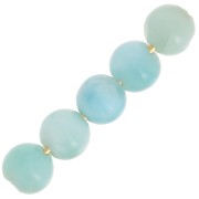 Perline rotonde 4 mm - Larimar x20|raw }}