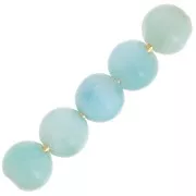 Perline rotonde 4 mm - Larimar x20