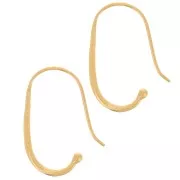 Ganci per orecchie a filo 29 mm - Argento 925 dorato x2