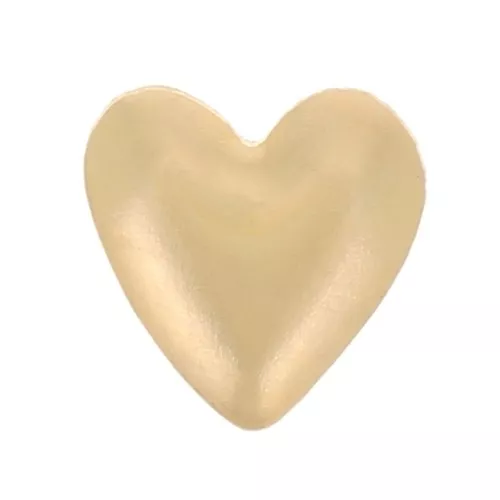 Elemento mini a forma di cuore da attaccare 3x4 mm - Gold filled x1