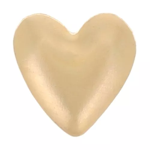 Mini elemento a forma di cuore da incollare da 5 mm -Gold filled x1