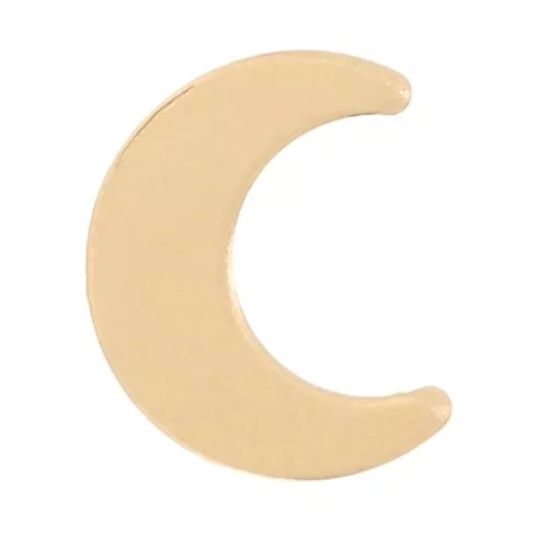 Elemento mini luna 6x5 mm - Gold filled x1
