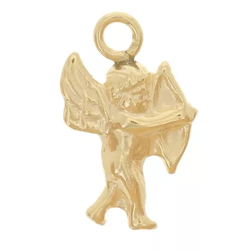 Mini ciondolo Cupido 10x6 mm - Gold filled x1
