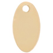 Zecchino ovale 10x5,5 mm per incisione - Gold filled x1|raw }}