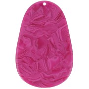 Pendente ovale in acetato 50x33 mm - Marmo lampone x1|raw }}