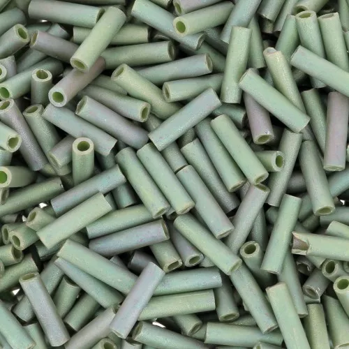 Bugles Miyuki mm. 6 BGL-2031 - Metallic Mat Sage Green Luster x10g