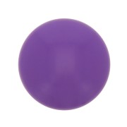 Cabochon rotondo in resina opaca 10 mm - Viola x1