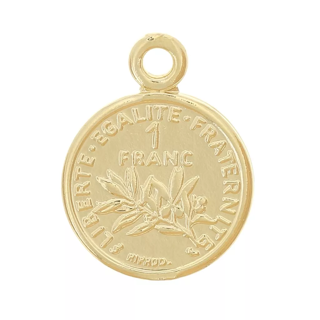 30 Ciondoli A Mezzaluna In Ottone Placcato Oro 18k – 19x18mm, Doppio Foro, Per Gioielli Fai-da-te