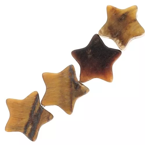 Perle stella pietra semipreziosa da 4 mm - Occhio di tigre x4