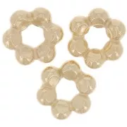 Perla fiore rotonda 5 mm - Placcato oro 3 micron x1