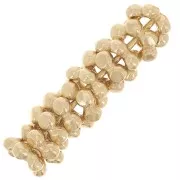 Perla fiore rotonda 5 mm - Placcato oro 3 micron x1