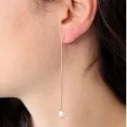 Orecchini a maglia veneziana 62 mm - Placcati oro 3 micron x2