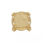 Castone per cabochon 6 mm PureCrystal 1028 - 1088 - 1122 - Dorato x1