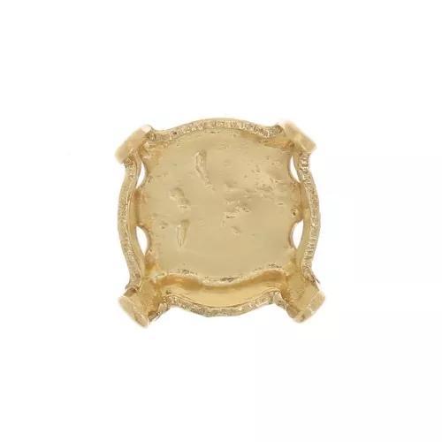 Castone per cabochon 6 mm PureCrystal 1028 - 1088 - 1122 - Dorato x1