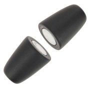 Chiusura magnetica da 34 mm per cordone da 6 mm - nero mat x1