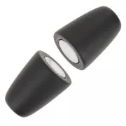Chiusura magnetica da 34 mm per cordone da 6 mm - nero mat x1
