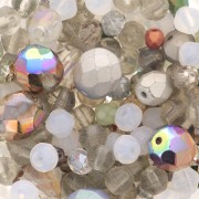 Assortimento di perline di Boemia - Mix di perline - Marrone - Bianco x50g|raw }}