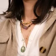 Perle chips 5 - 8 mm pietra semi preziosa - Apatite x80cm