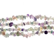Perle chips 5 - 8 mm pietra semi preziosa - Fluorite x80cm