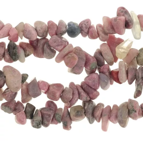 Perle chips 4-8 mm pietra semi preziosa - Rodonite x78cm