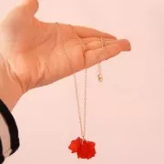 Petali di fiori acrilici da 15 mm con effetto smerigliato - Bianco x15