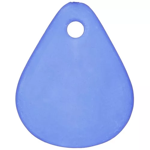 Petali di fiori acrilici 17x14 mm con effetto smerigliato - Royal Blue x15