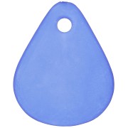 Petali di fiori acrilici 17x14 mm con effetto smerigliato - Royal Blue x15