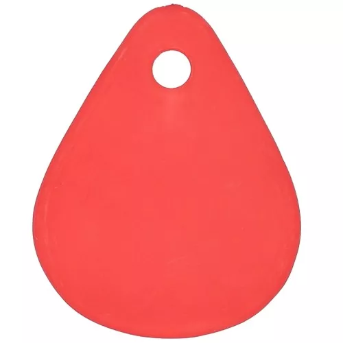 Petali di fiori acrilici 17x14 mm con effetto smerigliato - Rosso x15