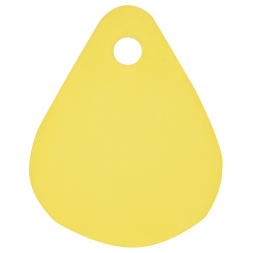 Petali di fiori acrilici 17x14 mm con effetto smerigliato - Giallo x15