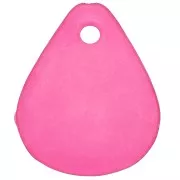 Petali di fiori acrilici 17x14 mm con effetto smerigliato - Fucsia x15