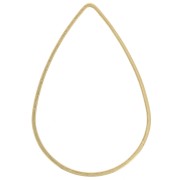 Anelli di montaggio e tessitura goccia 25x17 mm - Ottone grezzo x50|raw }}