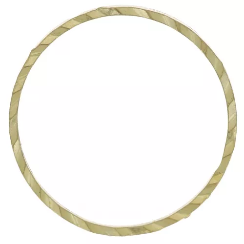 Anelli di montaggio e tessitura rotondi lavorati 14 mm - Ottone grezzo x50