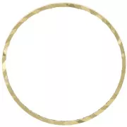 Anelli di montaggio e tessitura rotondi lavorati 20 mm - Ottone grezzo x50