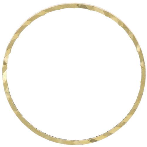 Anelli di montaggio e tessitura rotondi lavorati 20 mm - Ottone grezzo x50