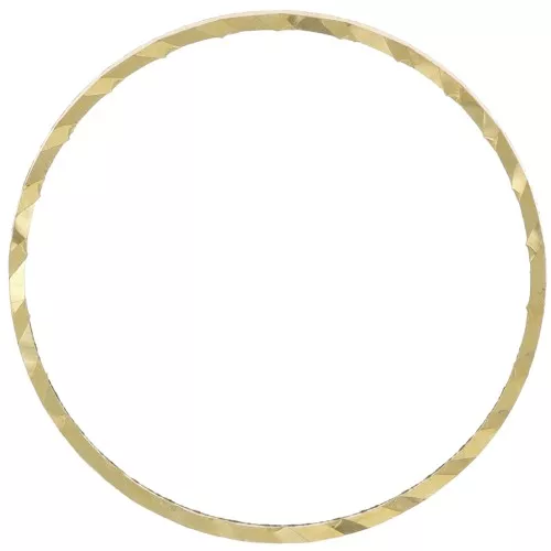 Anelli di montaggio e tessitura rotondi lavorati 20 mm - Ottone grezzo x50