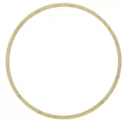 Anelli di montaggio e tessitura rotondi da 30 mm - ottone grezzo x25