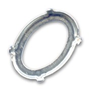 Castone PureCrystal 4127 ovale mm. 30x22 argentato