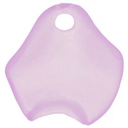 Petali di fiori acrilici da 15 mm con effetto smerigliato - Viola x15