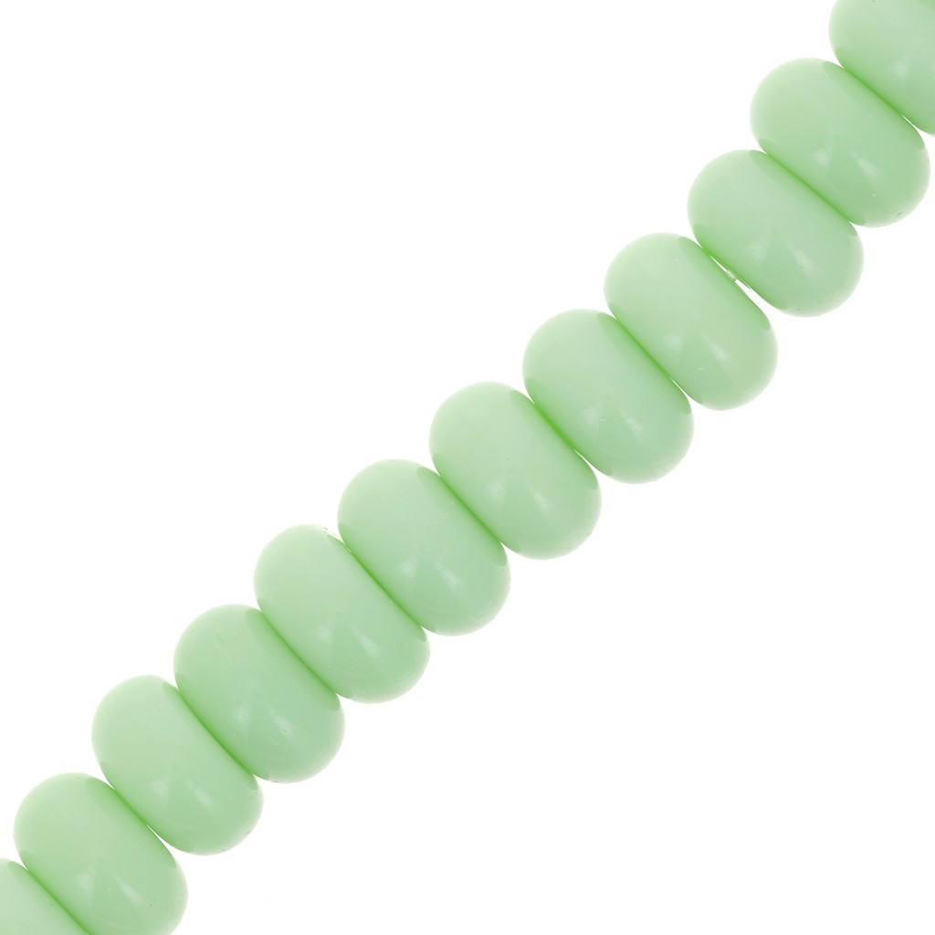Perle di perle di vetro rotonde verde ghiaccio da 10 mm